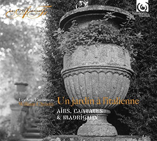 CD cover: stone urn in a garden, text “Un Jardin À L'italienne.”