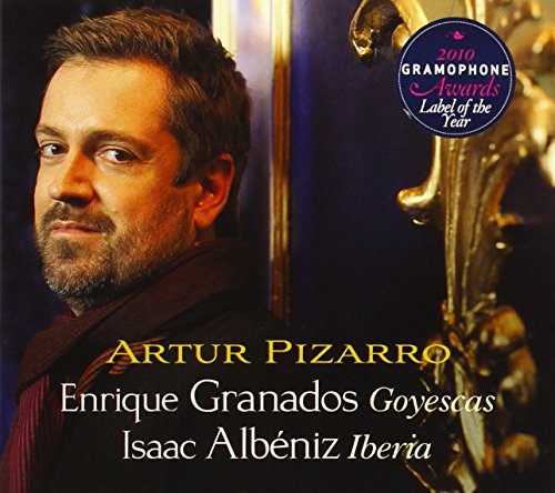 CD cover featuring Artur Pizarro with ornate gold details and award sticker.