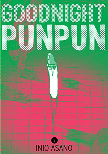 Goodnight Punpun Volume 2 manga cover featuring a stylized bird character on green background.