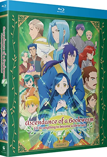 Blu-ray cover for "Ascendance of a Bookworm" featuring anime characters.