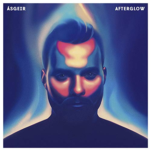 Asgeir’s “Afterglow” album cover: a portrait with glowing orange and blue tones.