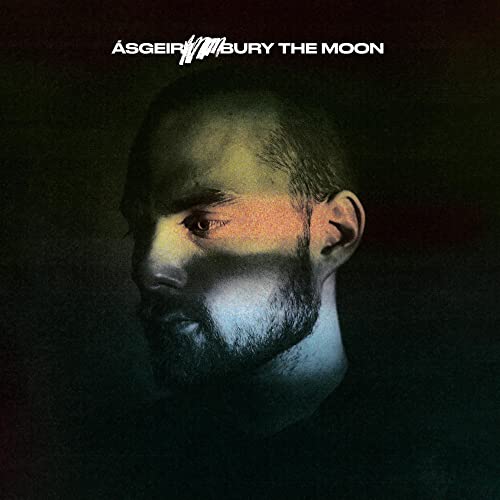 Album cover for Asgeir's "Bury The Moon" featuring a portrait of a man.
