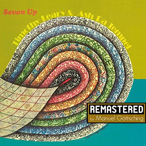 Album cover with a colorful, swirling spiral design on a green and blue background.