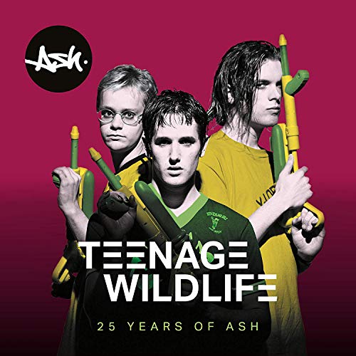Album cover featuring three men holding drumsticks against a red background.