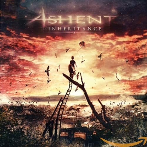 CD cover for Ashent’s “Inheritance” featuring a lone figure and birds.