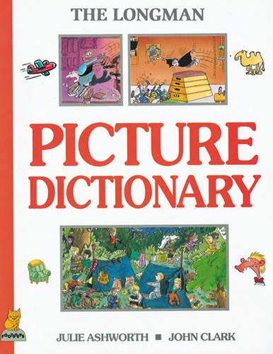 CoverLongean Picture Dictionary book cover withBSP with red text and various colorful illustrations.