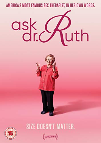 DVD cover for Ask Dr. Ruth featuring an elderly woman in red on pink.