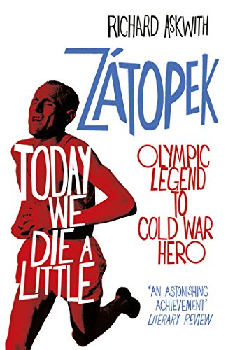 Book cover featuring a red silhouette of runner Emil Zátopek.