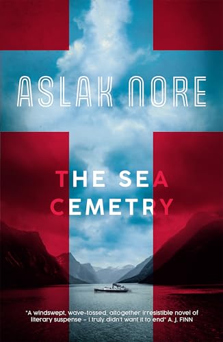 Book cover: stormy seascape with red cross and title "The Sea Cemetery".