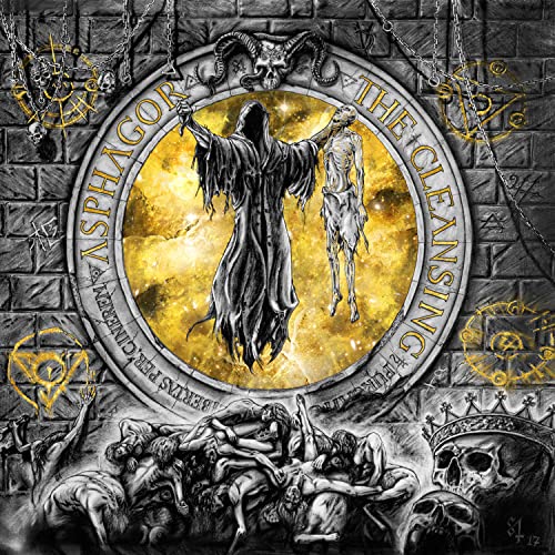 Dark album cover with skeletal figure and ornate, gothic imagery.