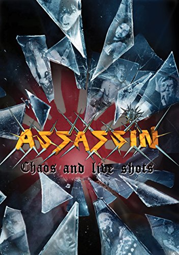 DVD cover for "Assassin" with shattered glass and band members’ images.