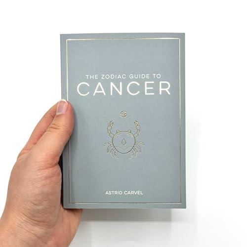 Gray book cover with “The Zodiac Guide to Cancer” title and crab illustration.