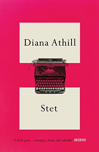 Book cover: “Stet” by Diana Athill, featuring a vintage typewriter.