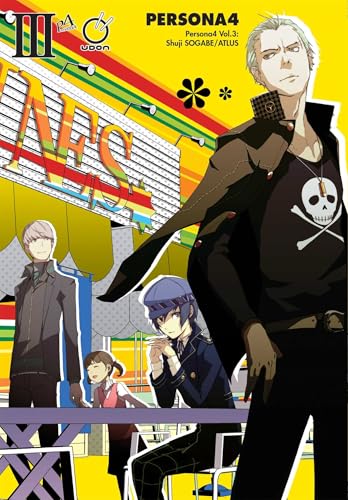“Persona 4” manga volume 3 cover featuring characters in school uniforms.