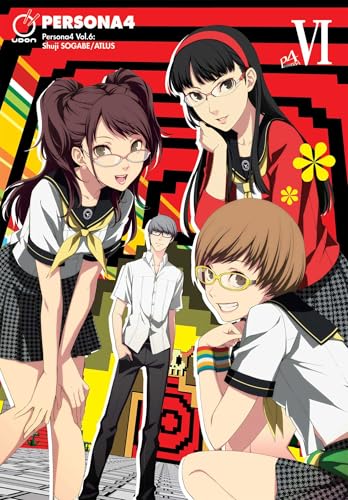 “Persona 4” manga volume 6 cover featuring four anime-style characters.