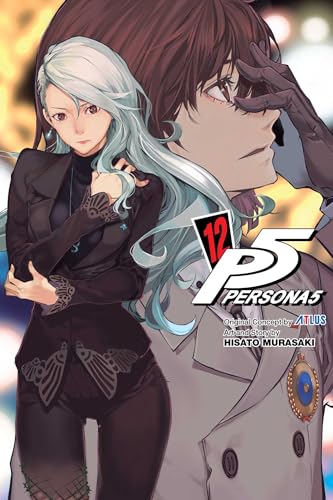Persona 5, Vol. 12" manga cover featuring two characters in dark clothing.