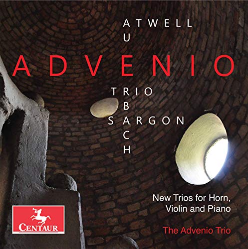 CD cover for Atwell/Advenio Trio’s “Advenio” with brick wall background.