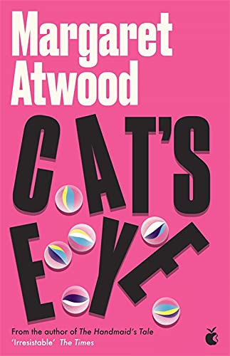 Book cover for “Cat’s Eye” by Margaret Atwood with marbles.