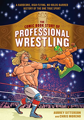 Book cover featuring two cartoon wrestlers in a ring against a starry background.