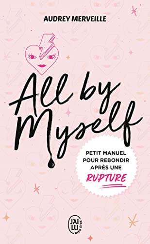 Book cover with illustrated face and title "All by Myself" in cursive.