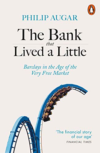 Book cover: “The Bank that Lived a Little” with a rollercoaster image.