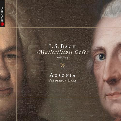 CD cover featuring portraits of J.S. Bach and text: Musicalisches Opfer.