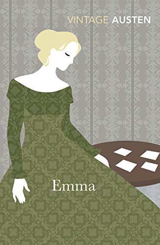 Book cover of "Emma" featuring a stylized illustration of a woman.