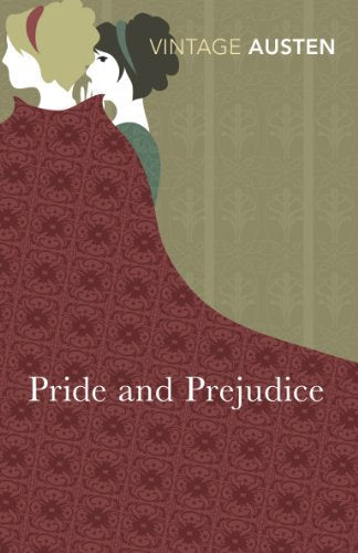 Vintage Classics edition of "Pride and Prejudice" book cover with silhouettes.