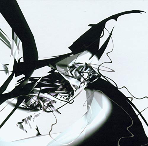 Abstract black and white album cover for Autechre's "Draft 7.30" CD.