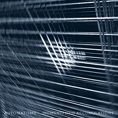 CD cover with abstract, blurred lines and text: "Automatisme - Momentform Accumulations.