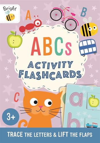 Brightly colored ABC flashcards with illustrated animals and objects.