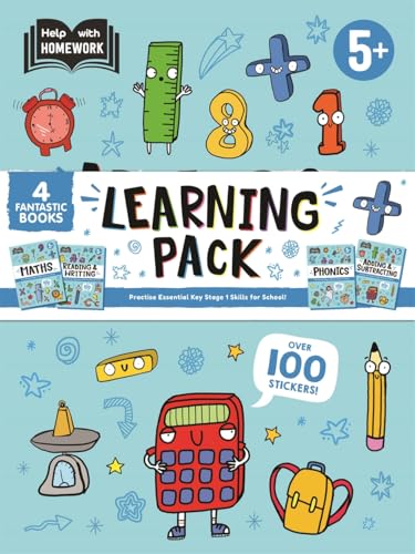 HWH 5+ Learning Pack" cover with school supplies and colorful illustrations.
