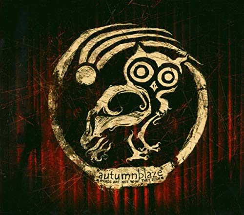 CD cover with a distressed, circular design featuring an owl and band name.