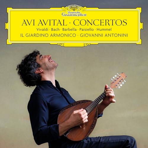 CD cover featuring Avi Avital playing a lute-like instrument.
