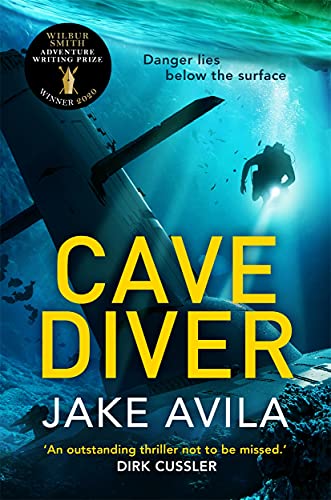 Book cover: underwater scene with diver near a submerged airplane wreck.