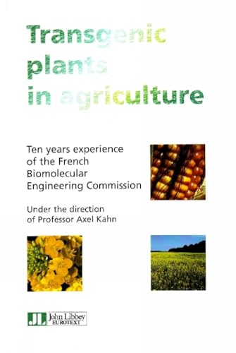 Book cover: "Transgenic Plants in Agriculture" with crops and fields.
