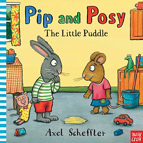 Pip and Posy book cover featuring a rabbit, mouse, and puddle.