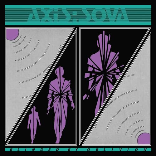 Album cover for Axis Sovaās āBlinded By Oblivionā with abstract purple figures.