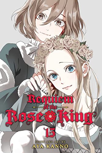 Manga cover featuring two characters with flowers and ornate text.