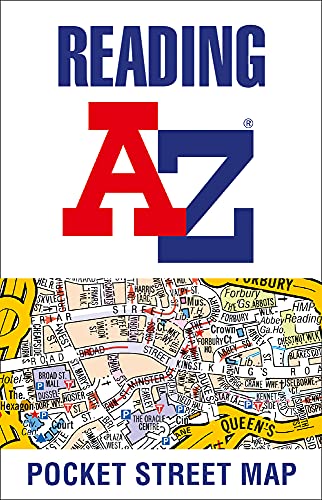Reading A-Z Pocket Street Map cover with street map detail.