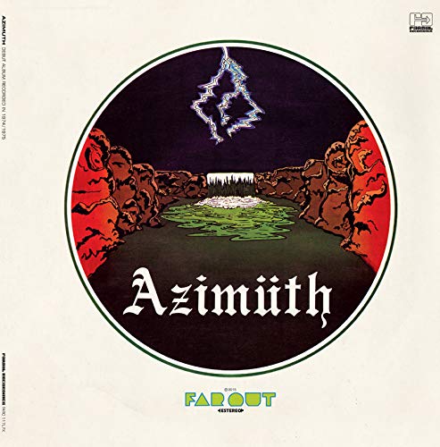 Vinyl record of Azymuth’s “Azimuth” with a landscape album cover.