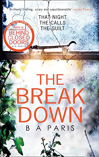 Book cover for The Breakdown by B A Paris showing a window with vines.
