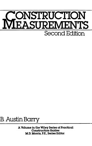 White book cover with black text reading "Construction Measurements, Second Edition.