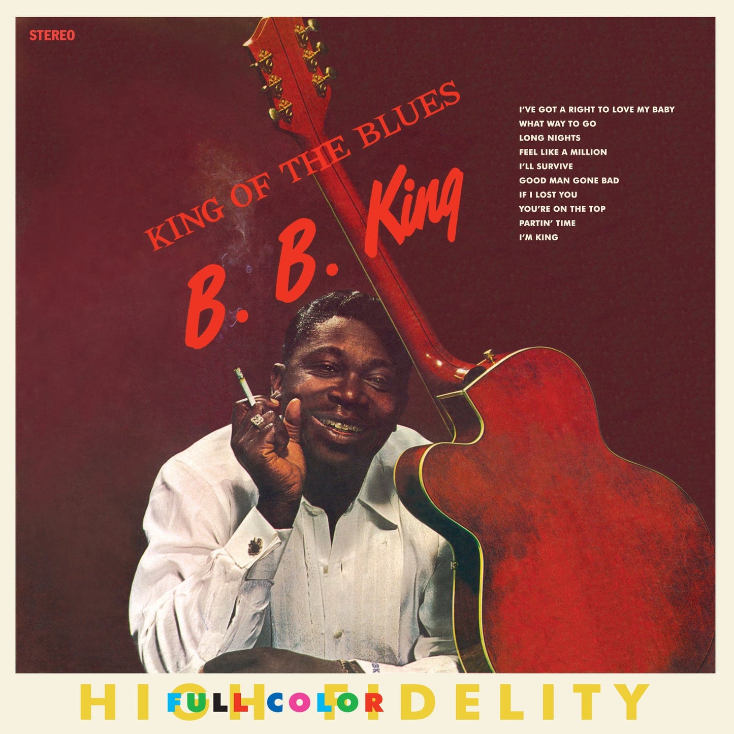B.B. King album cover featuring a portrait of the musician with his guitar.