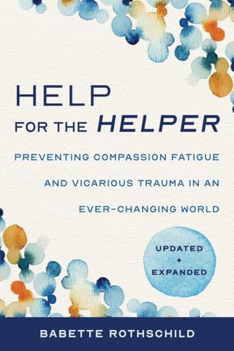 Book cover with blue floral design, title “Help for the Helper.”