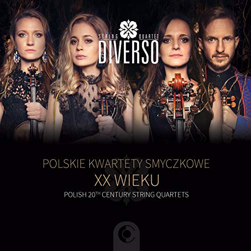 String Quartet Diverso album cover featuring four musicians with instruments.