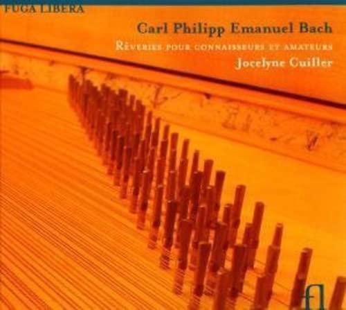 CD cover: harpsichord keys, text naming Bach and Cuiller.