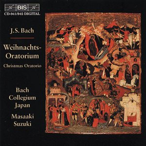 CD cover for Bach’s Christmas Oratorio featuring a Renaissance painting.