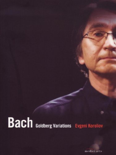 DVD cover featuring pianist Evgeni Koroliov, text āBach: Goldberg Variationsā.