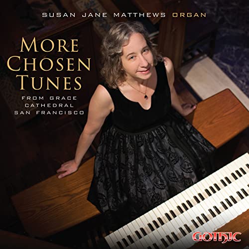 CD cover featuring organist Susan Jane Matthews and a pipe organ.